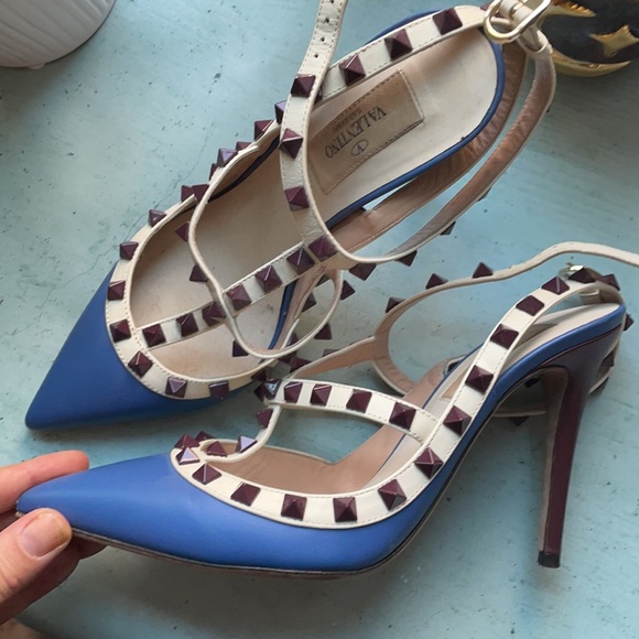 Valentino Shoes - Valentino Rockstud Blue Limited